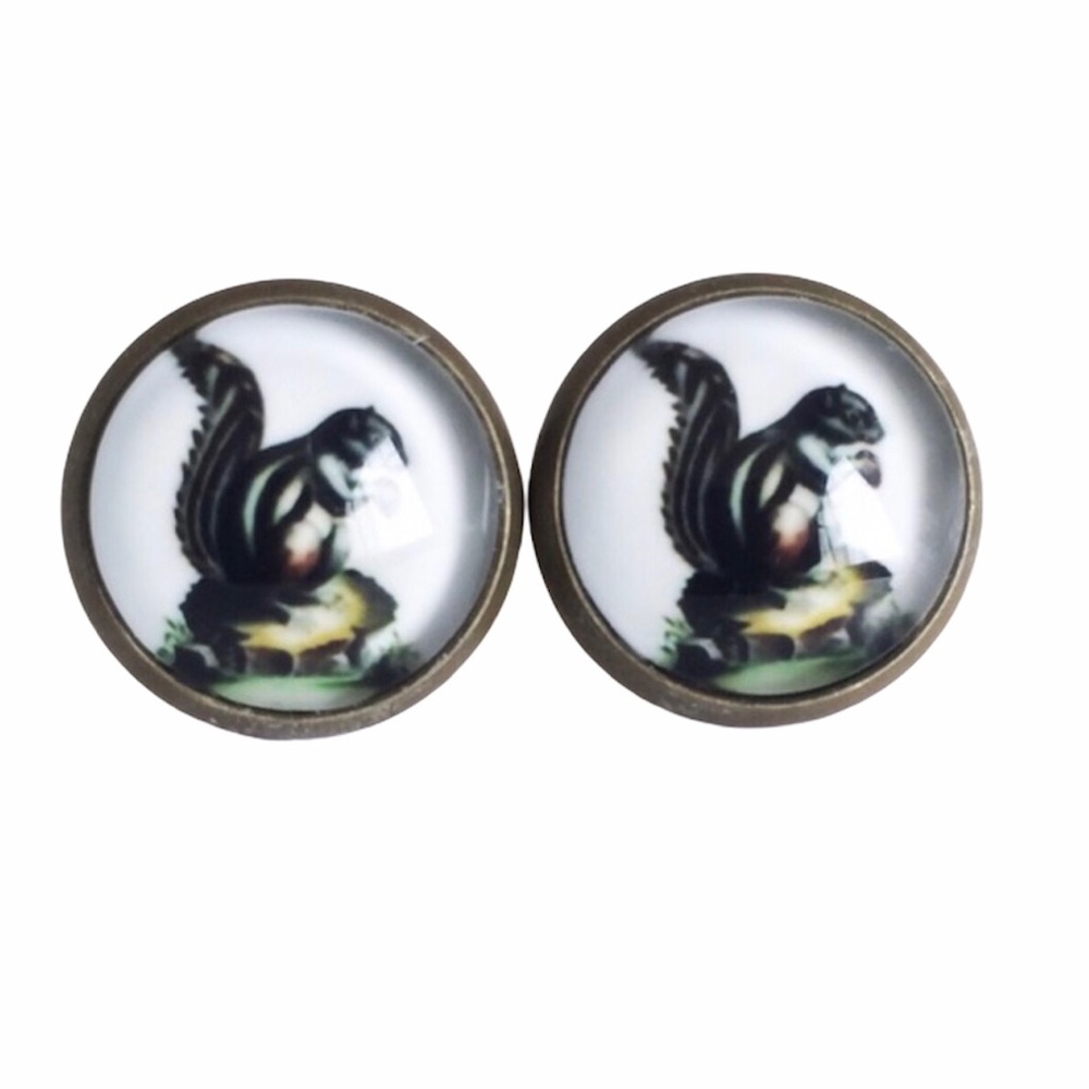 3 for 15🎀 squirrel picture earrings